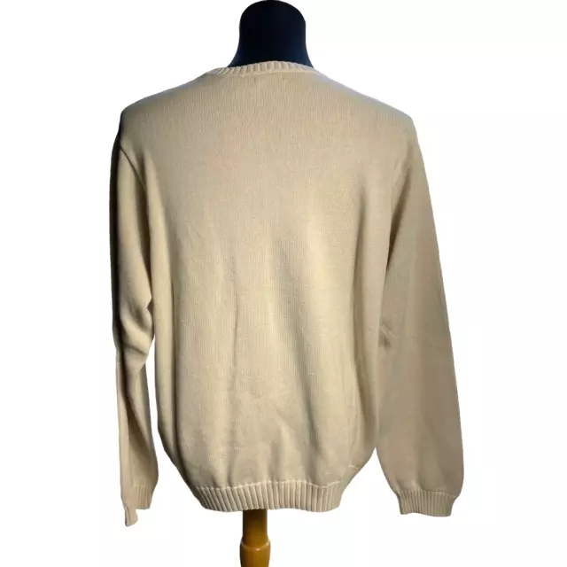 IZOD BEIGE COLOR Men's Size XXLT 100% Cotton Knit Sweater $22.50 - PicClick