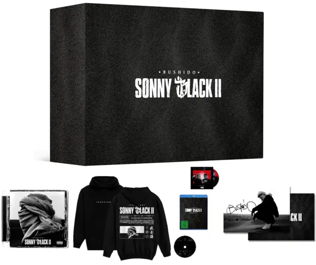 BUSHIDO - SONNY BLACK II (Limited Edition Fan Box mit 3 CDs, Blu-ray etc.) NEU !