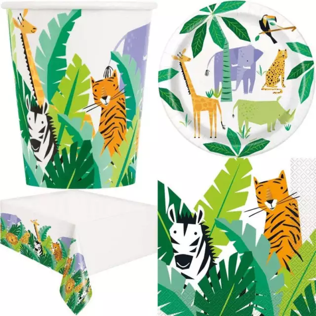 Safari Jungle Animal Theme Party Tableware  Birthday Party Baby Shower