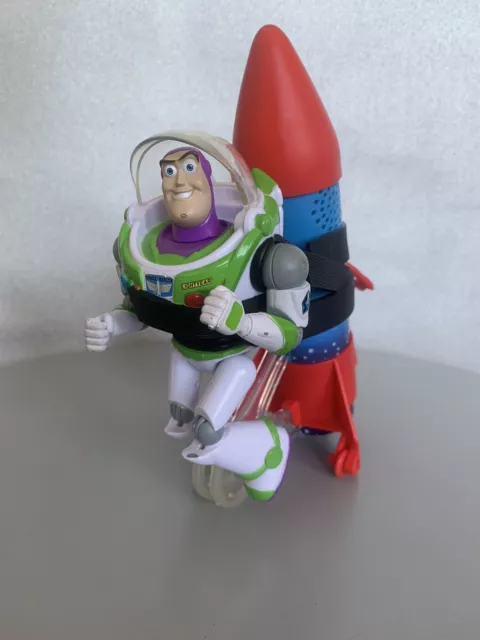 Disney Pixar Toy Story Mega Action Rocket Running Buzz Lightyear Pull&Go Mattel