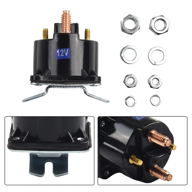 Lot 2 Relais Démarreur Électrovanne 12V 4 Broches - Compatible Honda CBR 600 900 929 954 1000 1100XX 1000F, Longueur Fil 14 Cm