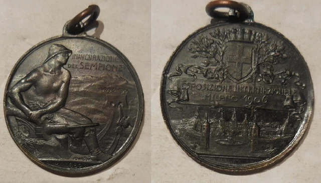 Médaille Exposition Internationale Milan 1906 - Inauguration Du Simplon - Italie