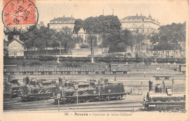 Cpa 58 Nevers / Convent Of Saint Gildard / Train