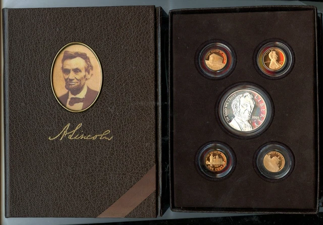 2009 Lincoln Coin & Chronicles Set Silver Dollar & Bicentennial Cents, No COA