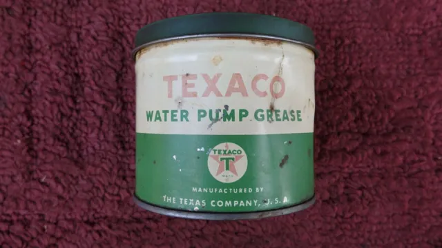 Vintage Texaco Water Pump Grease - 1 Pound Can