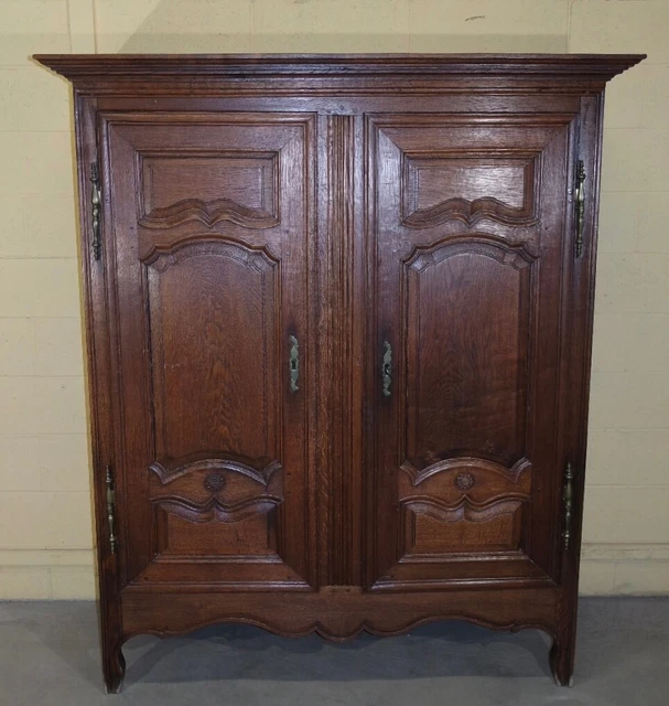 antica dispensa stile Luigi XIII epoca primi '800 in rovere massello RESTAURATA