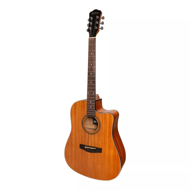 Martinez '41 Series' Dreadnought Cutaway Acoustic-Electric Guitar (Mahogany)