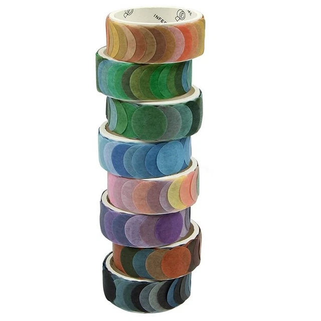 8 Dot Washi Tape Stickers Washi ing Tape for DIY Scrapbooking Z7R6