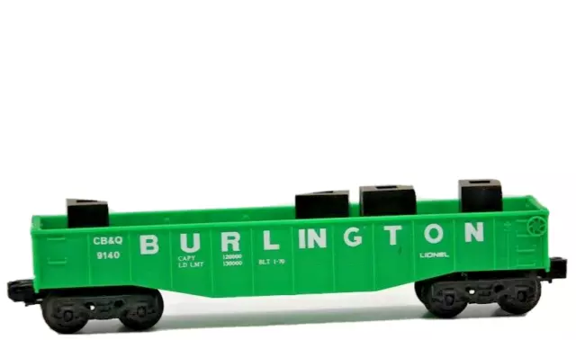 Lionel Burlington Northern 9140 Gondola O Gauge W/ Custom Load