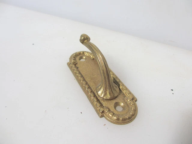 Brass Blind Tie Back Hook Hanger Curtain Old Cord Rope Edge
