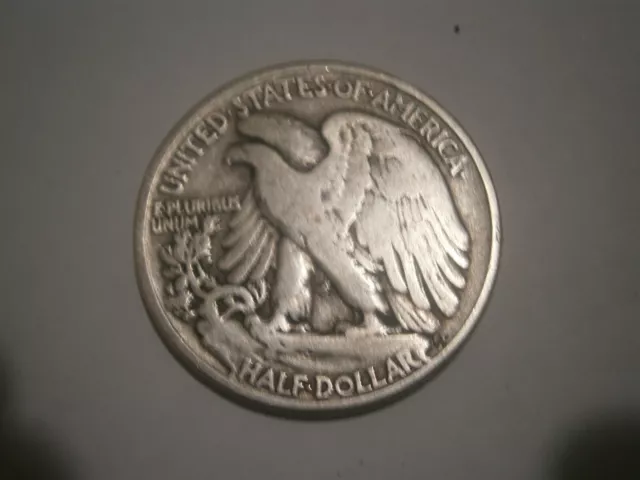 1943 USA silver Half Dollar Walking Liberty - WWII ERA - FREE POSTAGE!!!!