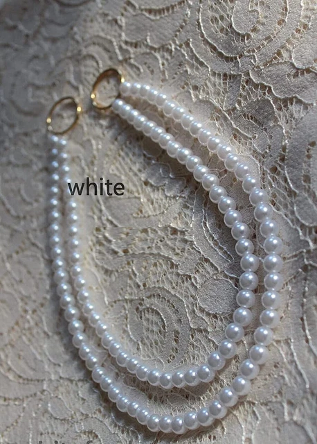 Beautiful Pearl Beaded Curtain Holder tieback White for Home decor Set of 2 3