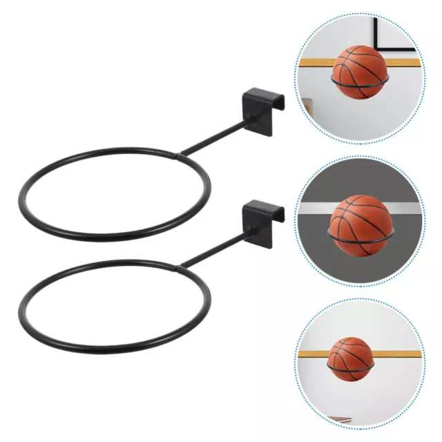 2 Pcs Iron Ball Mount Basketball Hoop Metal Bracket