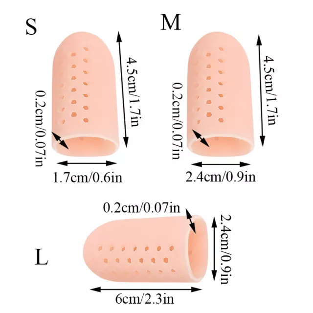 Protecteurs De Gros Orteils 5 Paires Capuchons D'orteils En Silicone Pour R 3