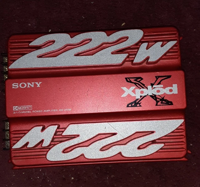 SONY XPLOD 222W Mosfet 2/1 Channel Power Car Amplifier XM222W 85.00