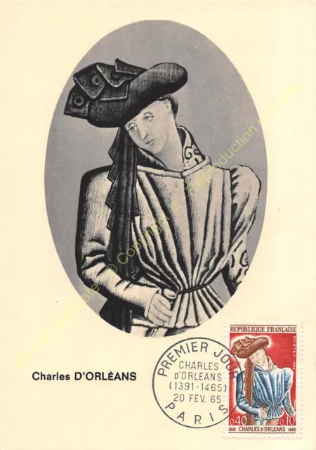 Card Maximum FDC France Charles D'Orleans 1965 Paris