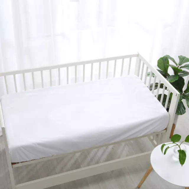 Toddler Baby Boori Cot Breathable Waterproof Fitted Sheet Mattress Protector 2