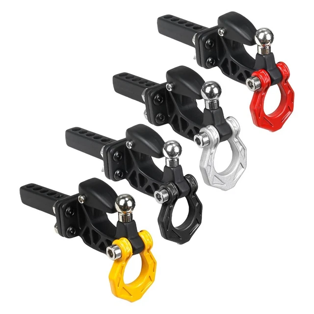 Crochet De Remorque En Alliage Pour Voiture RC 1:10 - Compatible SCX10, TRX-4, D90, D110 Et Autres Crawlers