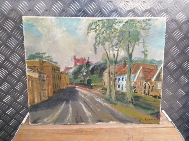 Vintage Original Oil Painting On Canvas Signed