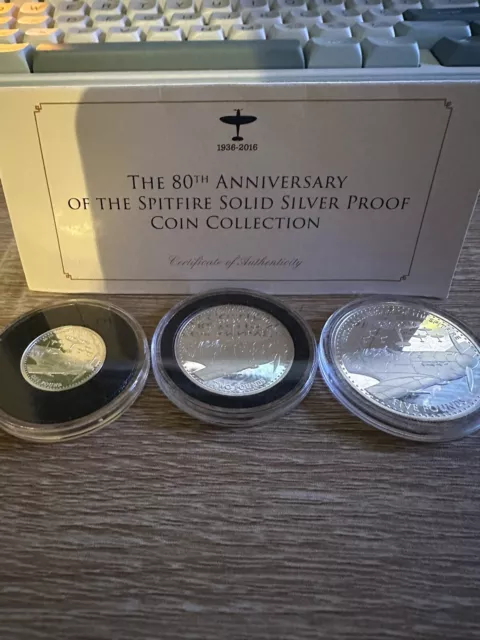 Silver Proof Coin Collection 80th Anniversary Of The Spitfire Ltd to 499