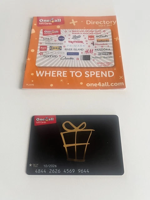 one4all gift card £50