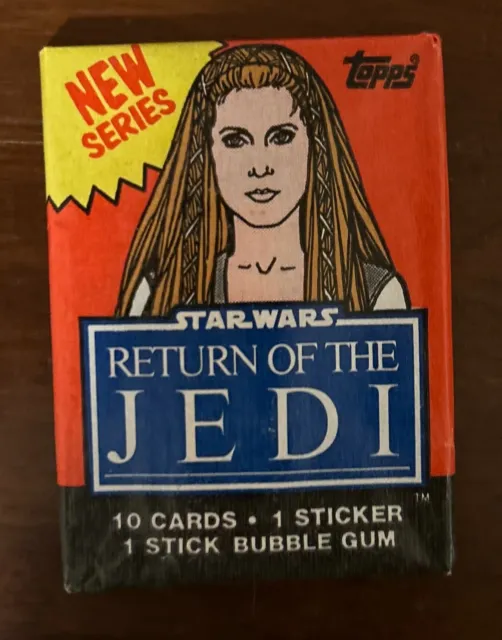 1983 TOPPS ROTJ STAR WARS CARDS Sealed wax pack Leia - Series 2