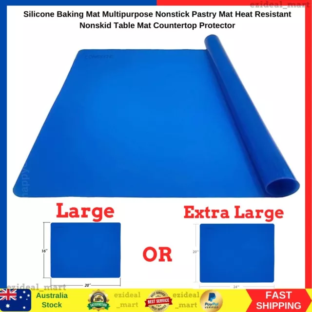 Silicone Nonstick Baking Mat Extra Large (BLUE) - Heat Resistant, Multipurpose