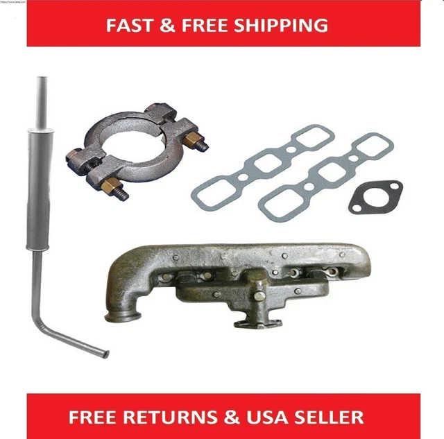 Muffler Assembly Kit Exhaust Manifold & Gaskets Fits Ford 2N 8N 9N 8N5230