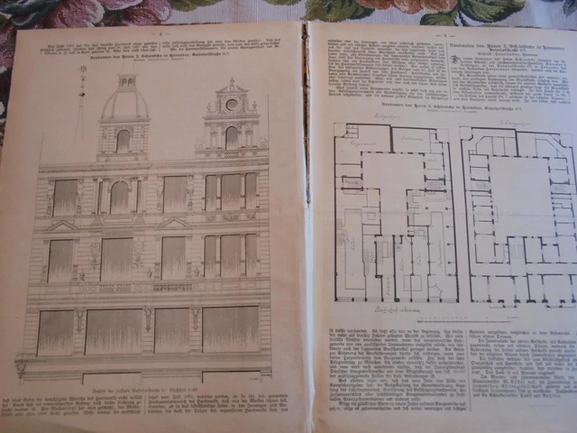 1902 Baugewerkszeitung 1 / Hannover Bahnhofstraße Schloebcke 4