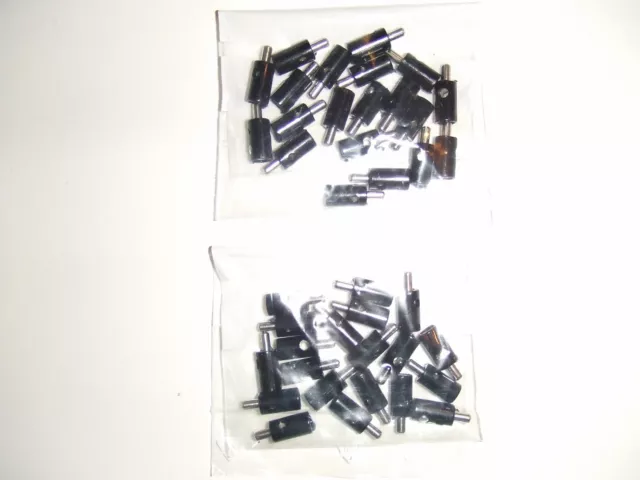 40 STÜCK Modellbahn STECKER QUERLOCHSTECKER SCHWARZ 2,6 mm Bananenstecker