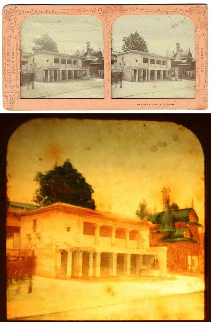 EXPO UNIVERSAL PARIS 1889 / RUSSIA Polyoramic Stereoscopic View