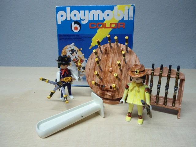PLAYMOBIL 3640 SÉRIE COMPLETE édition couleur blanche lanceur de