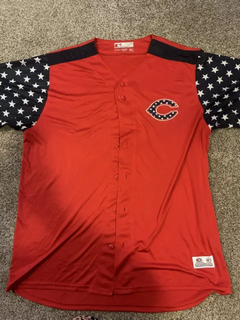 Cincinnati Reds MLB Baseball Jersey Full Button Men's Size XL