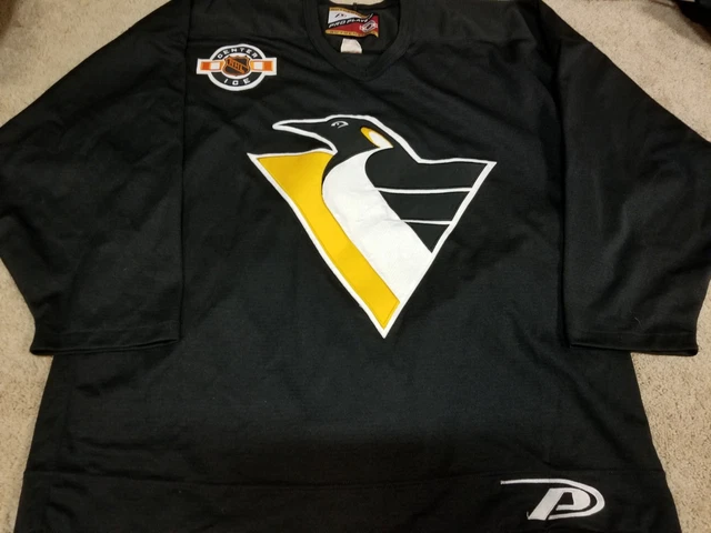 ROB BROWN 99'00 Black Pittsburgh Penguins Pro Player Practice Worn Hockey Jersey ROB BROWN 99'00 Black Pittsburgh Penguins Pro Player Practice Worn Hockey Jersey