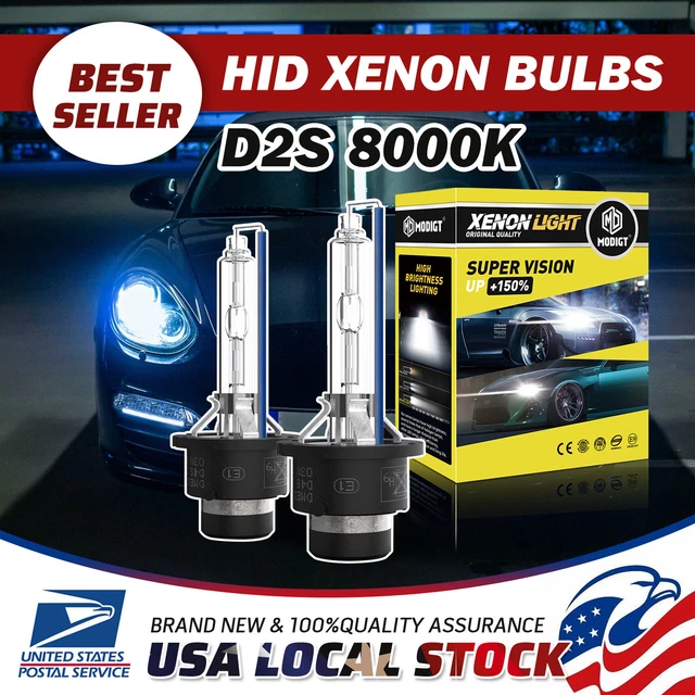 Set of 2 8000K D2S HID Xenon Bulbs OEM Headlight For Nissan Altima 2005-2008