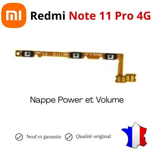 Nappe Capteur D'empreintes Pour Xiaomi Redmi Note 11 Pro 4G - Neuf - Modèle 2201116PG