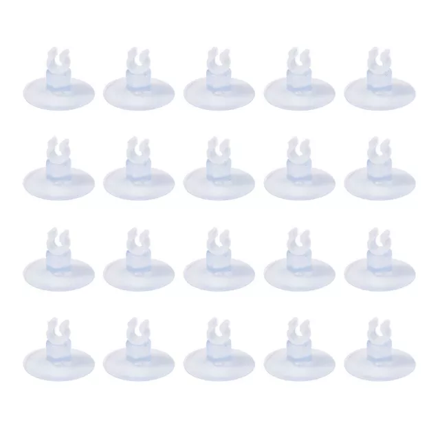 20PCS Suction Cups Elastic 4mm Sucker Holder Clip Tool Aquarium Fish Tank