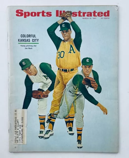 VTG Sports Illustrated Magazine March 13 1967 Pitching Star Jim Nash
