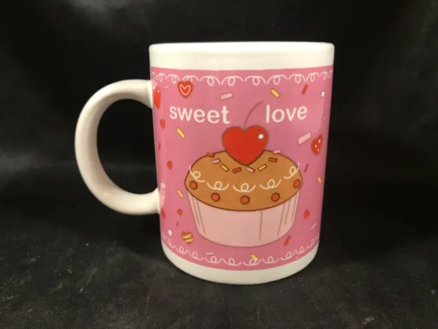 Just for You Ceramic Coffee Mug Sweet Love Pink Cupcake