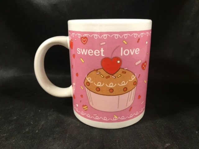 Just for You Ceramic Coffee Mug Sweet Love Pink Cupcake