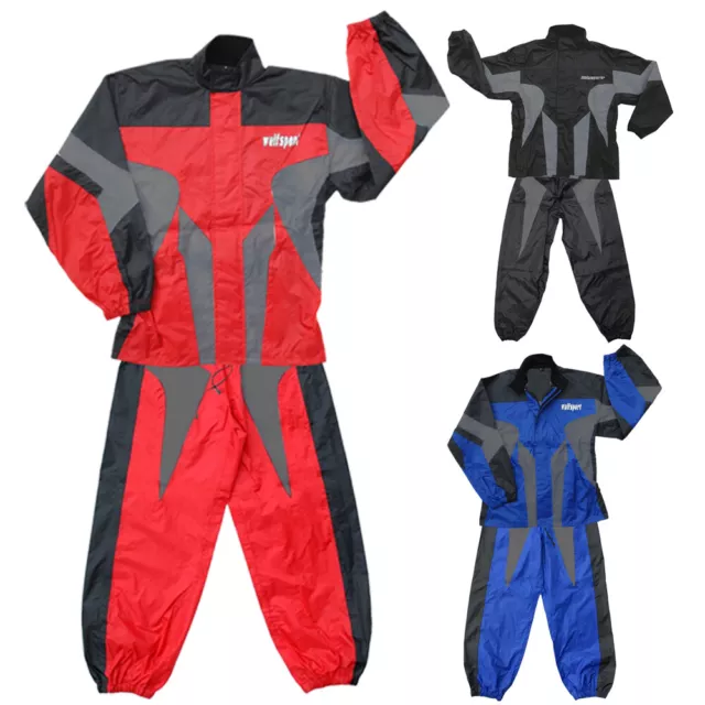 Wulfsport Cub Child Kids Motocross Race Suit Wet Weather Over Top & Pants Set