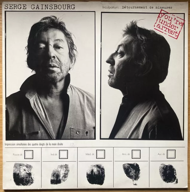 33t Serge Gainsbourg - You're under arrest - LP