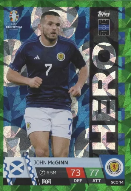 TOPPS MATCH ATTAX UEFA EURO 2024 parallel blue green purple crystal cards