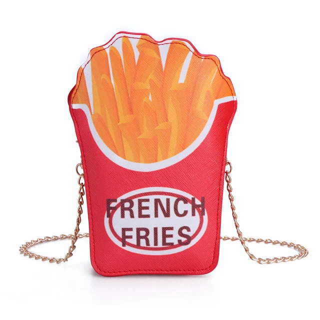 Nouveauté Sac bandoulière Sac à bandoulière Frites Français Sac à main Chaîne