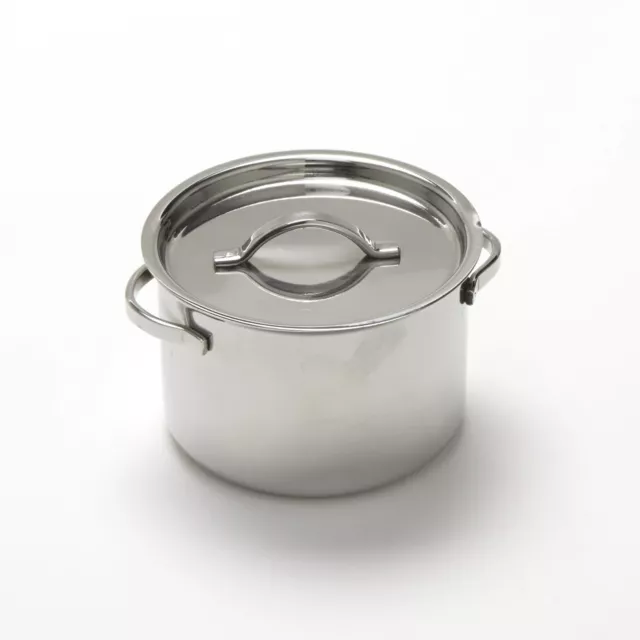 American Metalcraft MPL8 Stainless Steel Mini Pot with Lid, 8 oz.