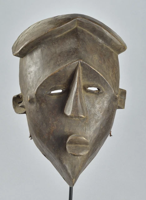 African Art Large wooden Lwalwa Mask Congo Drc