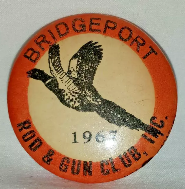 1979 SKANEATELES ROD & GUN CLUB NY Sportsmen's Fishing PINBACK BUTTON BADGE  pb