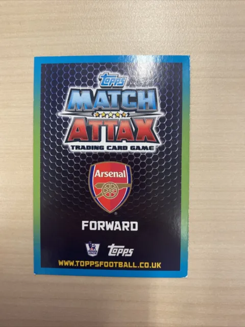 Topps Match Attax 2015/16 - Olivier Giroud Silver Limited Edition - Arsenal 2