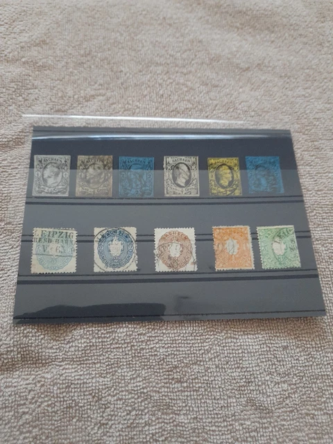 Briefmarken Altdeutschland Sachsen Lot