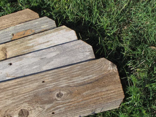 Reclaimed Old Fence Wood Boards W Ears 10 Boards 12" Weathered Barn Wood Planks